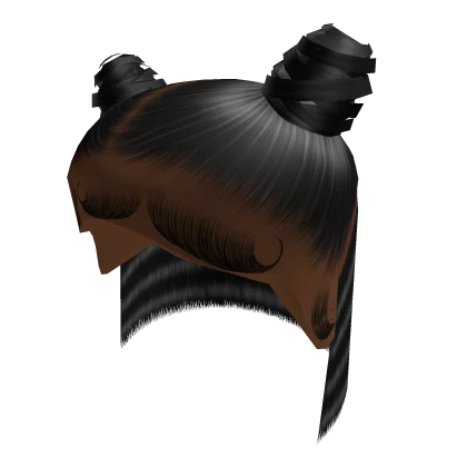 Buns Half Up Half Down [Black]