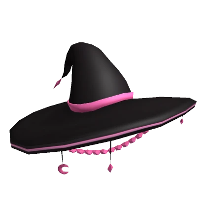 Pink  Star Stellar Witch Hat