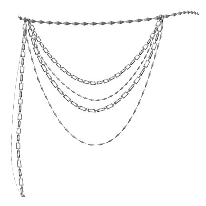 Silver Gaian Temporal Chain Belt