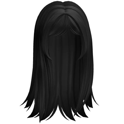 Straight Gyaru Igari Hair (Black)