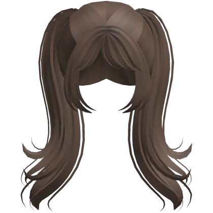 Code: LongHair ) Fluffy Hair Brown Twist Pigtails