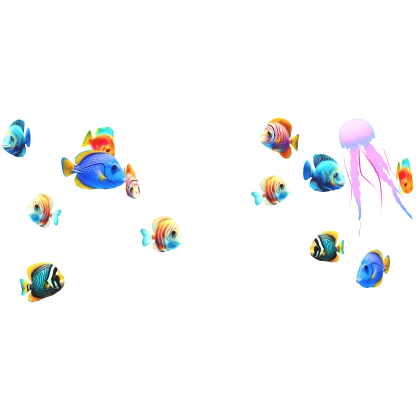 Tropical Fish and a Jellyfish