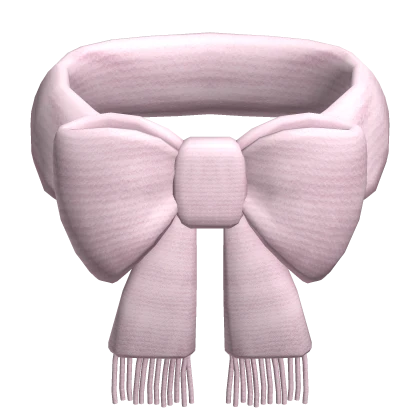 Oversized Bow Pink Scarf