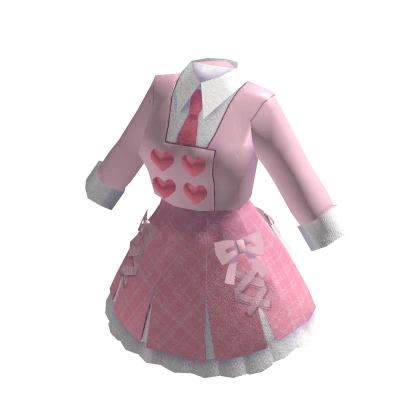 Pink Japanese Dreamlike Kawaii School Uniform