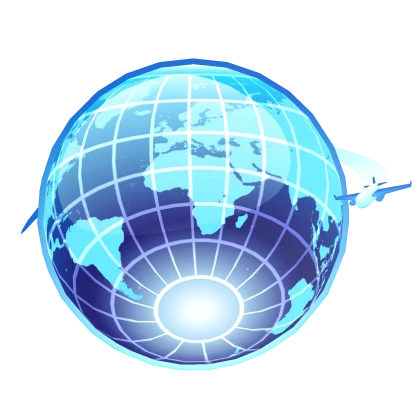 Frutiger Aero Globe (Blue)