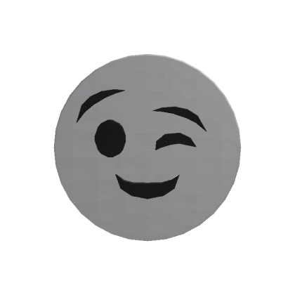 Recolorable Wink Emoji Head