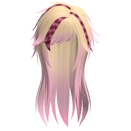 Emo Scene Punk Grunge Spiky Hair in Raccoon Pink