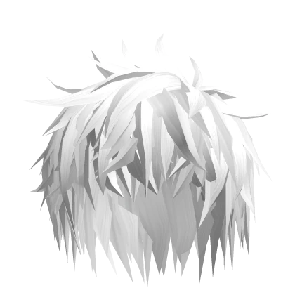 Messy Anime Spiky Boys Emo Hair (White)