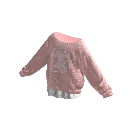 🍀Cute Off Shoulder Sweater(Pink)