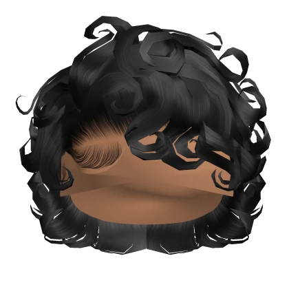 ☆ | Black Curly Bixie Cut