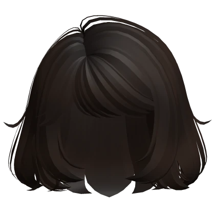 Short Layered Anime Girl Bob Hair (Dark Brown)