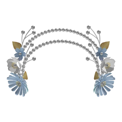 Flower Headpiece (Blue)