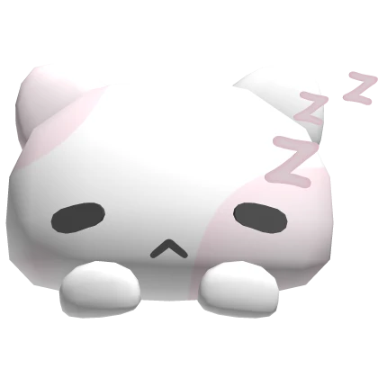 🤍 sleepy kitten on ur head zZz pink