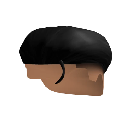 Slickback Mid Fade Black Hair