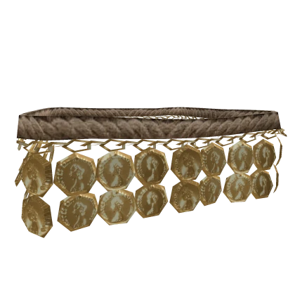 [R] Ornate Dancer's Silver Coin Braclet