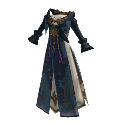 ✨Fancy Ancient Chinese Embroidery Hanfu Dress-Blue