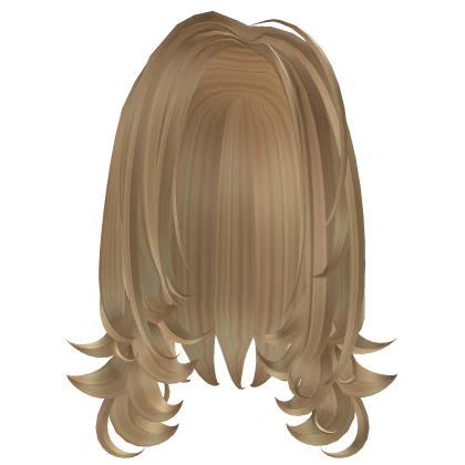 Blonde 2000s Layered Model Mid-Part