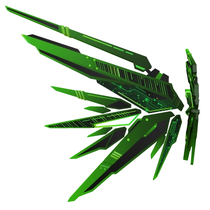 [3.0] Cyber Mech Wings (Dark Green) V2