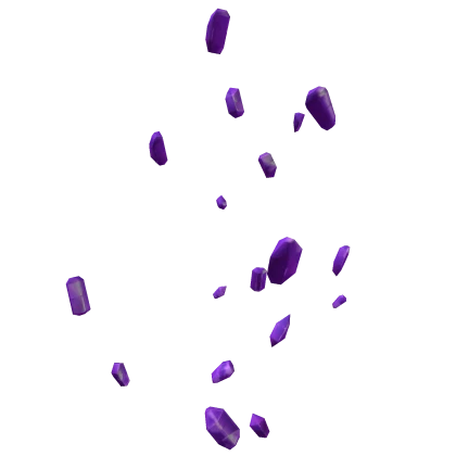 Falling Purple Crystal Gem Aura