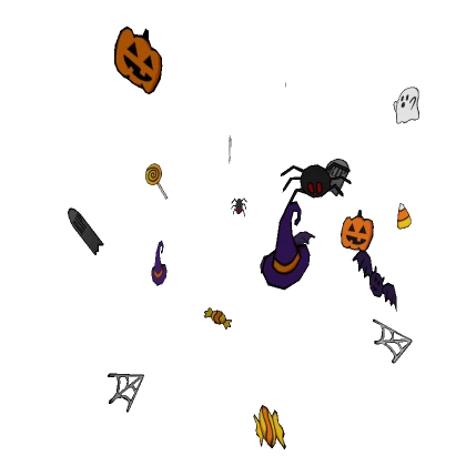 Falling Halloween Stickers