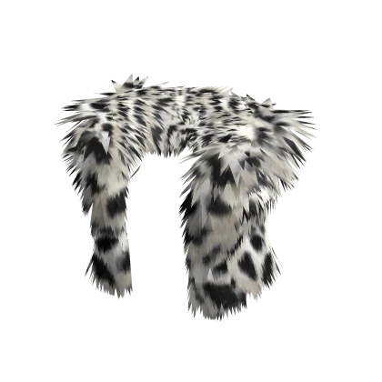 Black & White Fur Jacket Gilet