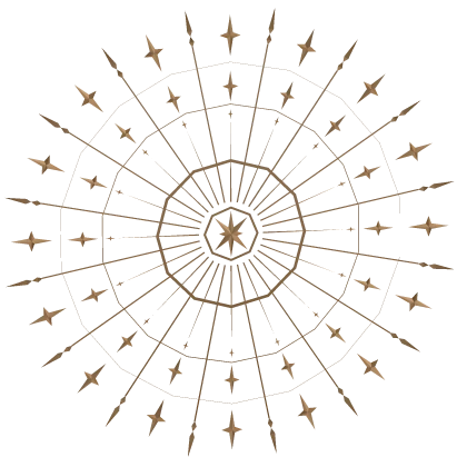 Astral Wheel Back Halo Gold