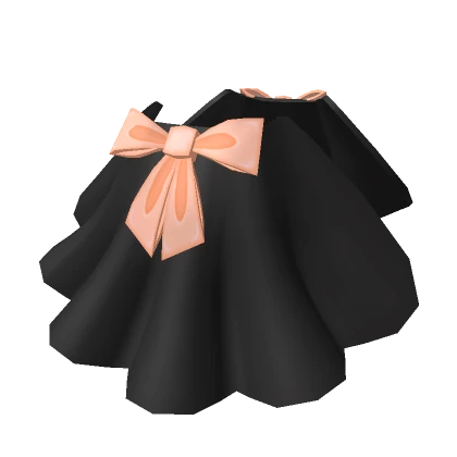 Black & Orange Side Ruffles