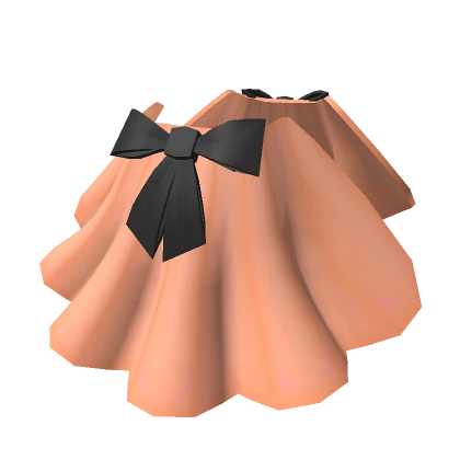 Orange & Black Side Ruffles