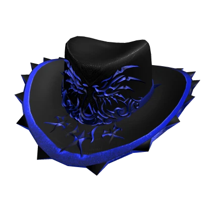(⌛) Dark Blue Sigil Cowboy Hat