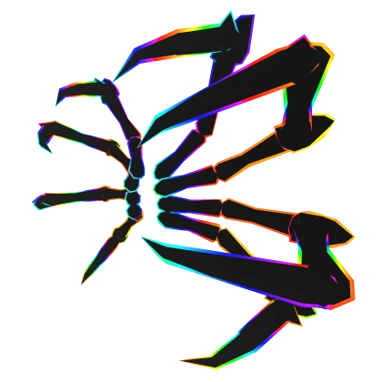 Cartoony Rainbow Void Spider Legs