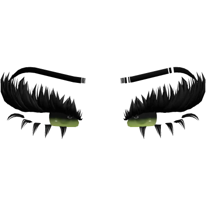 ♡ diva lashes w brows (green)