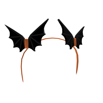 Headband Bat (Black/Orange)