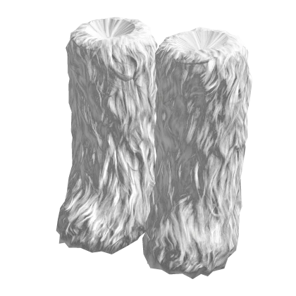 ⨾ White Fur Leg Winter Warmers