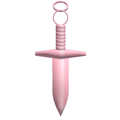 Pink Sword Earring Left