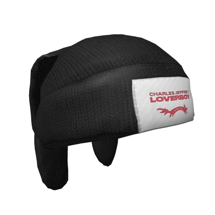 Charles Jeffrey Black Chunky Bunny Beanie