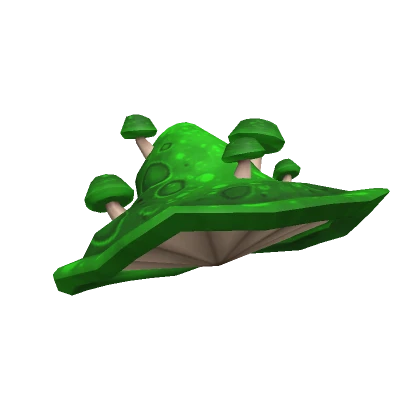 Green Mushroom Witch Hat