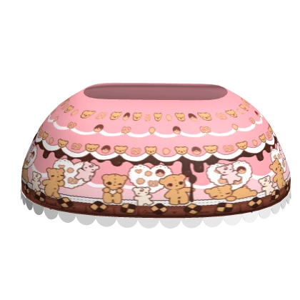 harajuku decora choco bear sweet ruffle egl skirt