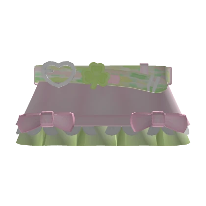 ꒰ 🍀 : pink harajuku igari clover ruffle skirt 3.0
