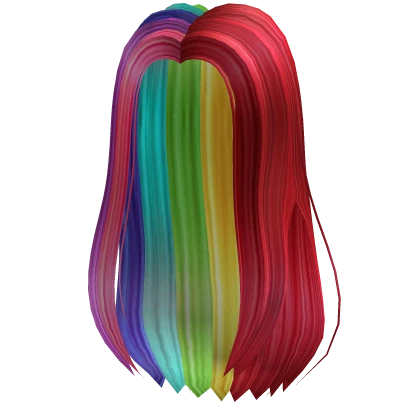 Red Rainbow Hair