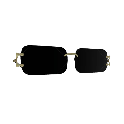 Black and Gold Cartier Gucci Shades Designer Y2k