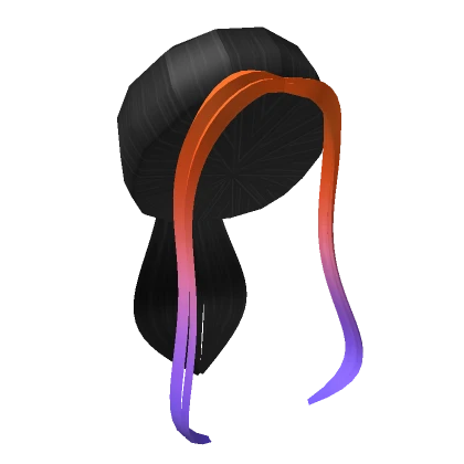 Halloween Ponytail Orange to Purple