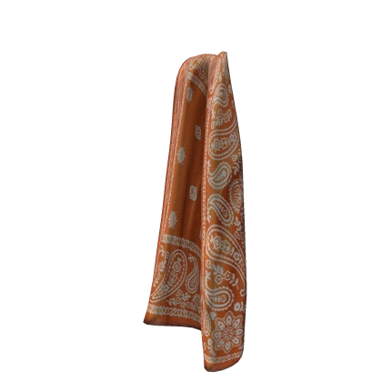 Orange Pocket Bandana