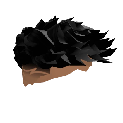 Fringe Burst Fade With Messy Black Hair