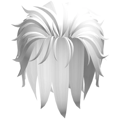 Slicked Back Anime Boy Hair (White)