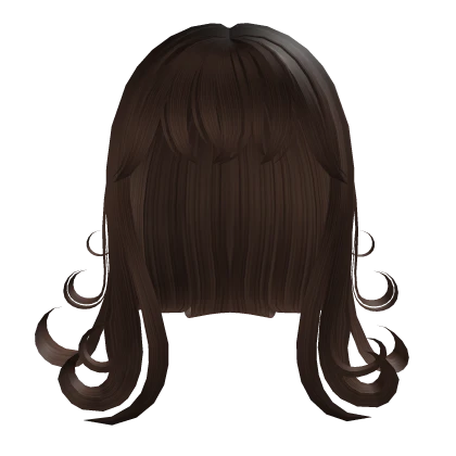❤️ Short Swirly Curly Vamp Hair (Brown)