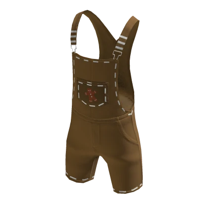 ❄ Christmas Gingerbread Brown Cookie Overalls
