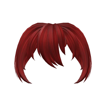 Anime Hair Bangs (Crimson Red)