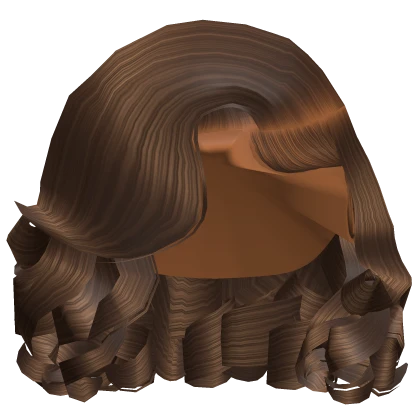 ☆ | Brown Short Curly Side Part