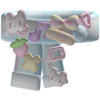 ♡ Kawaii decora winter baby blue bunny scarf