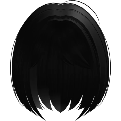 ♡ : cute little short bob hair with bangs black